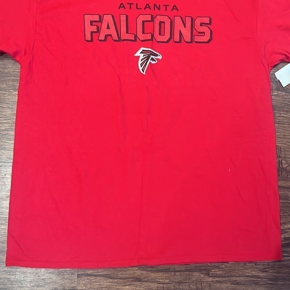 NFL Team Apparel Red Atlanta Falcons Short Sleeved Tee. Size XL - Picture 6 of 8